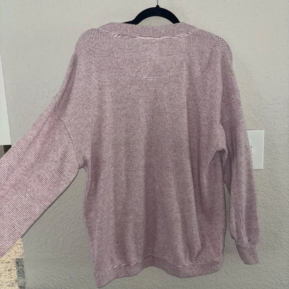 Aerie Getaway Waffle Sweatshirt🍒 - Picture 10 of 11